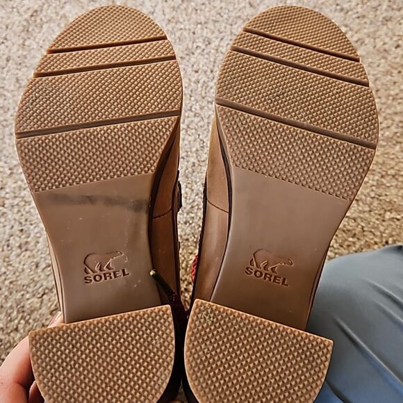 Sorel Women's Heeled Boots in Brown and Gray - Picture 5 of 6